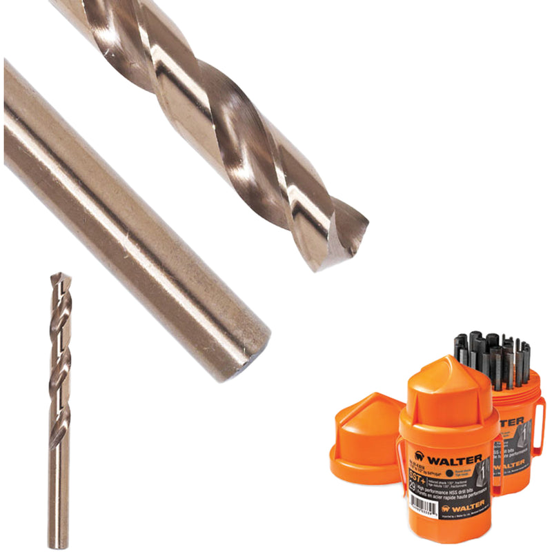 SST+™ Jobber Drill, High Speed Steel, 9/64", 2-3/4" L, 1-9/16" Flute, 135° Point Angle