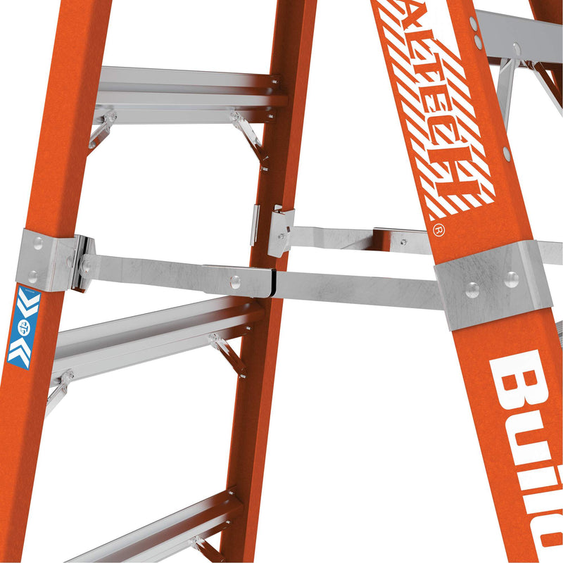 BuildMan® Step Ladder, 8', Fibreglass, 375 lbs. Capacity, Type 1AA