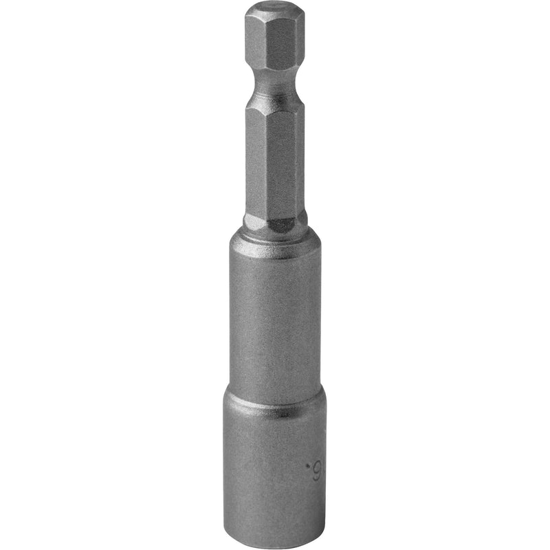 Nut Driver, 5/16" Tip, 1/4" Drive, 2-9/16" L, Magnetic