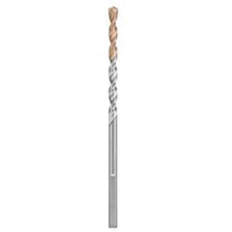 4-Flute Hammer Drill Bit, 1/4", 3-Flat Shank, Carbide
