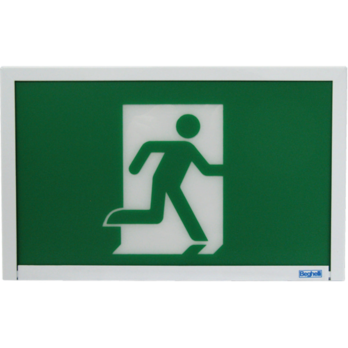 Running Man Exit Sign, LED, Hardwired, 12