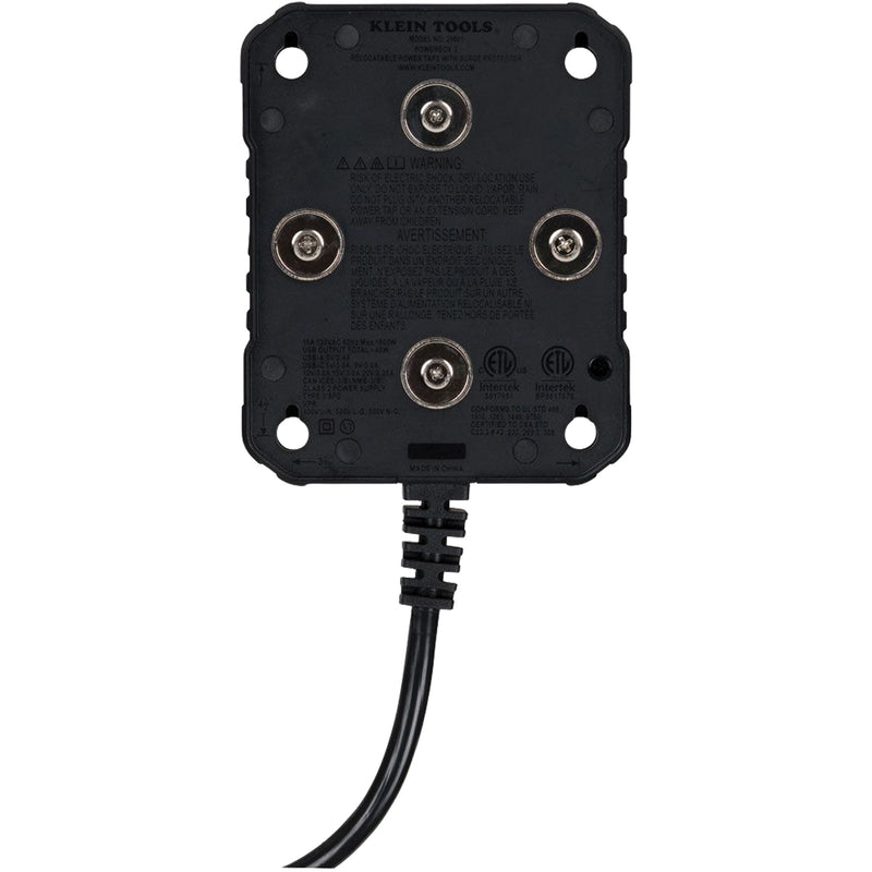 Powerbox 1 Magnetic Power Strip, 4 Outlet(s), 5', 120 V