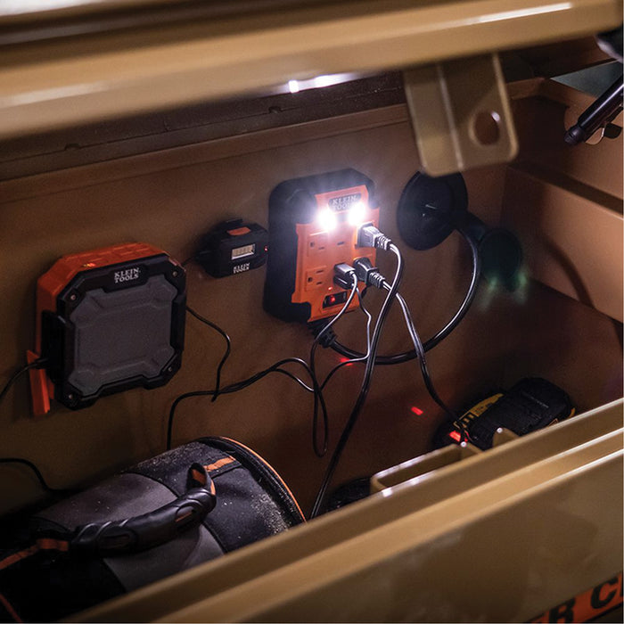 Powerbox 1 Magnetic Power Strip, 4 Outlet(s), 5', 120 V