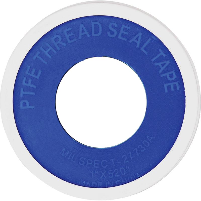 PTFE Thread Tape, 520" L x 1" W, White