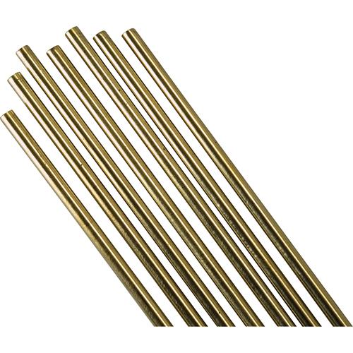 36" Low Fuming Bronze Cut Length TIG Rods - Flux-Coated