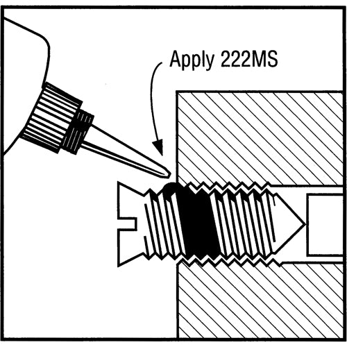Threadlocker 222MS Small Screw/Mil-Spec