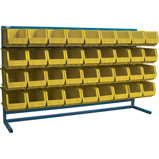 Louvered Rack with Bins