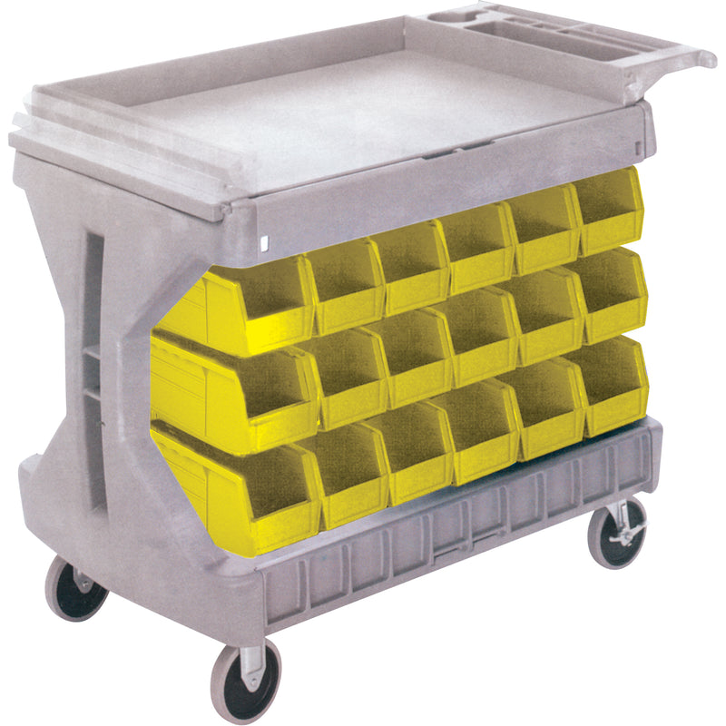 Pro Cart With Yellow Bins