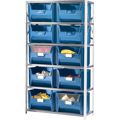Shelving Unit with Stacking Bins