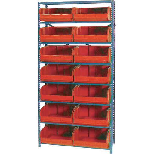 Storage Shelf Unit with Euro Drawer Bins