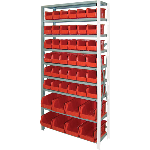 Storage Shelf Unit with Stacking Bins