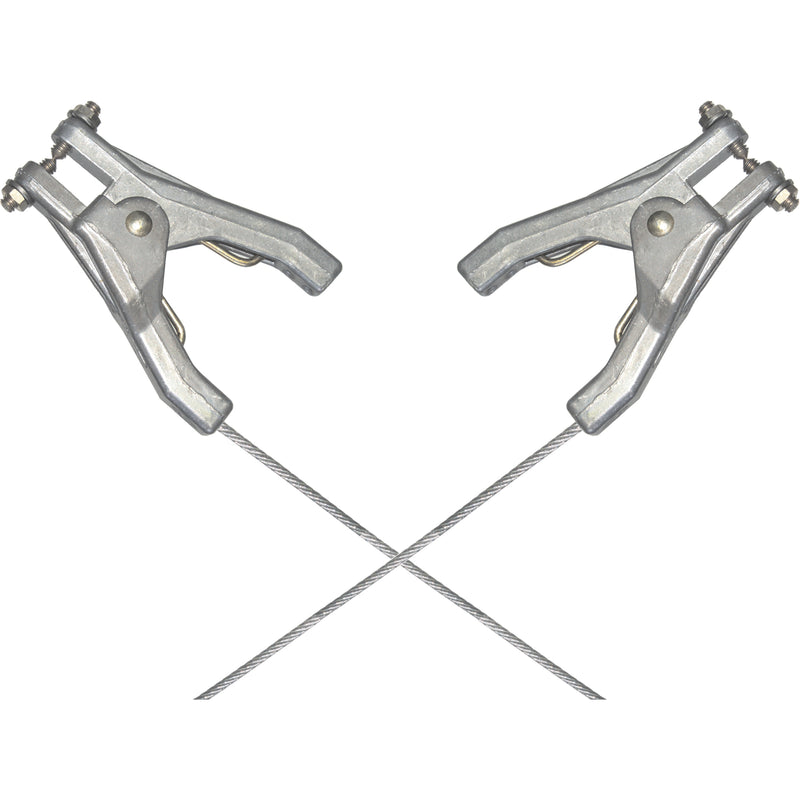 Heavy-Duty Bonding & Grounding Wire Assemblies - Two Hand Clamp Connectors