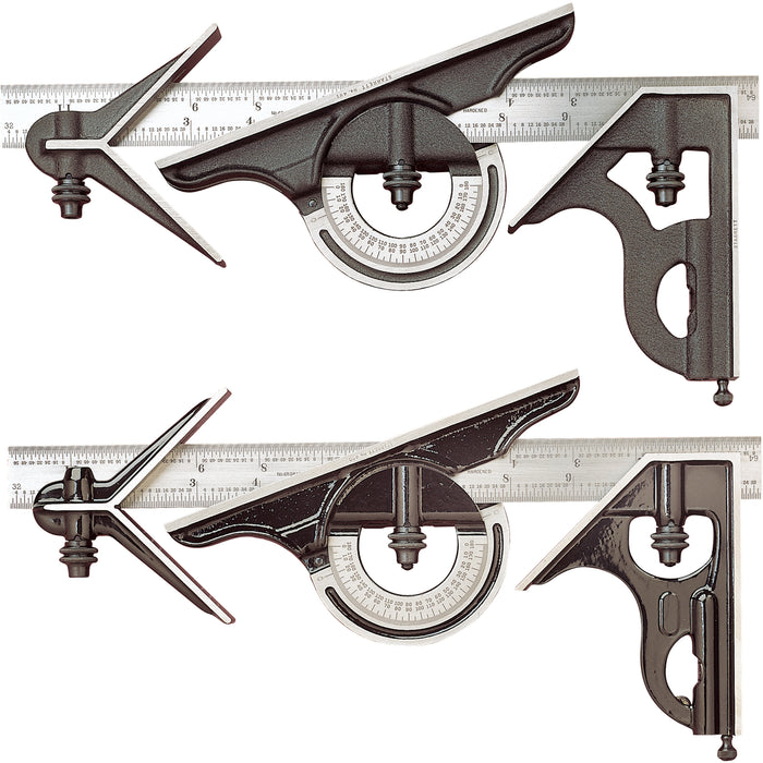 Combination Sets with Square Head, Center Head & Reversible Protractor Head & Blade - No. 434 Series