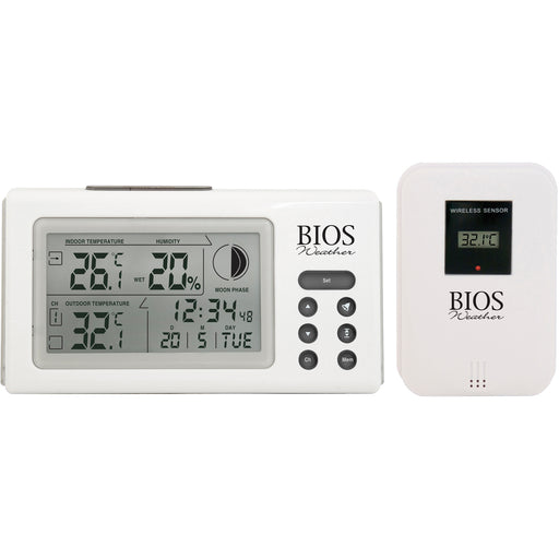 Indoor/Outdoor Thermometers With Clock