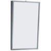 MIRROR, TILT, 18" W X 30;"H, SS FRAME