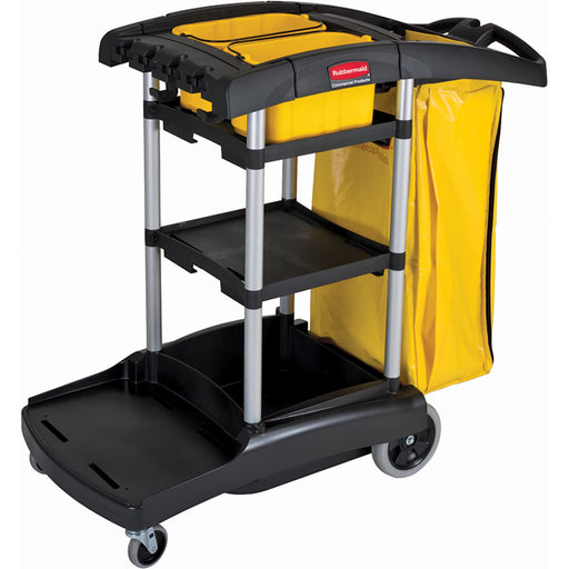 High Capacity Cleaning Carts With Bins