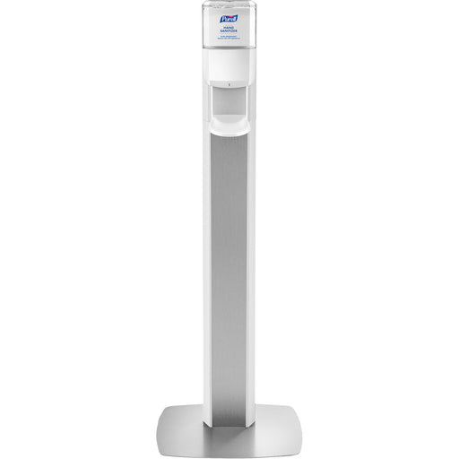 Purell® MESSENGER™ ES6 Silver Panel Floor Stand with Dispenser