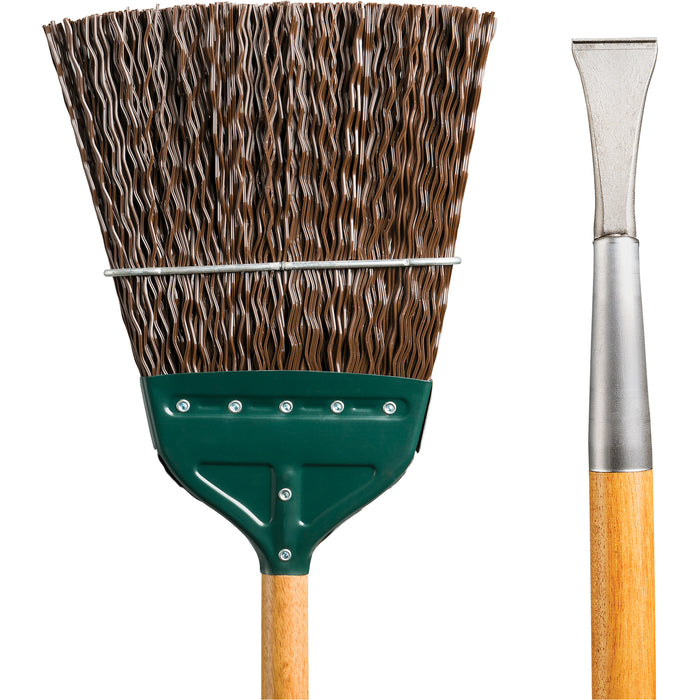 Track & Switch Broom with Heavy-Duty Forged Chisel
