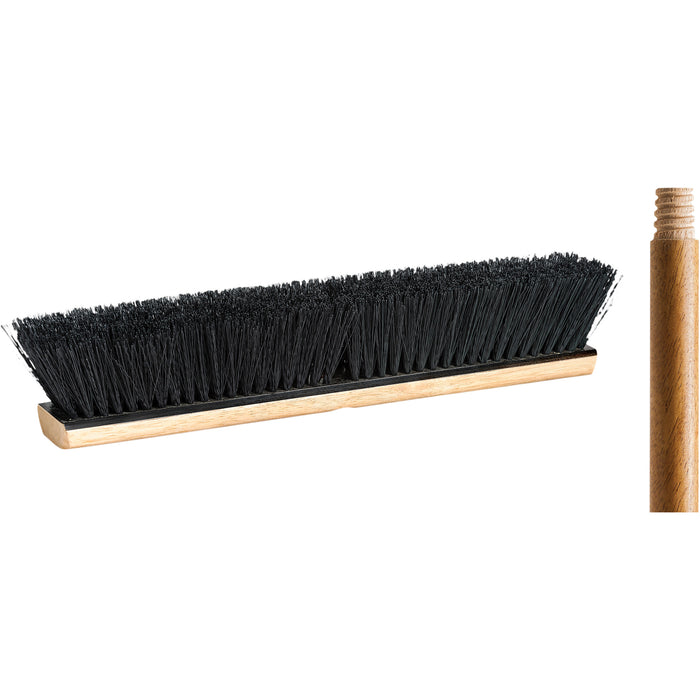 Push Broom with Handle