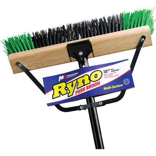 Ryno Push Broom with Braced Handle