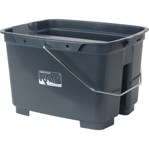 Multiple Compartment Bucket Dual Compartment Bucket, 4.75 US Gal. (19 qt.) Capacity, Grey ...