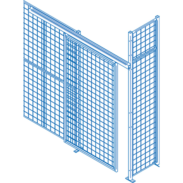 Wire Mesh Partition Components - Sliding Doors