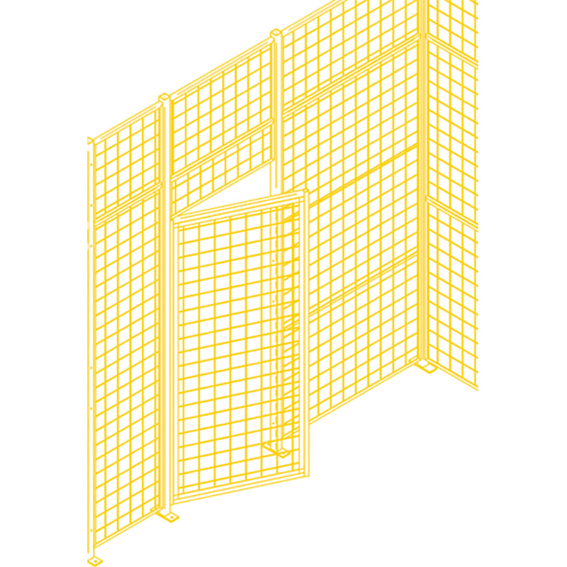 Wire Mesh Partition Components - Swing Doors