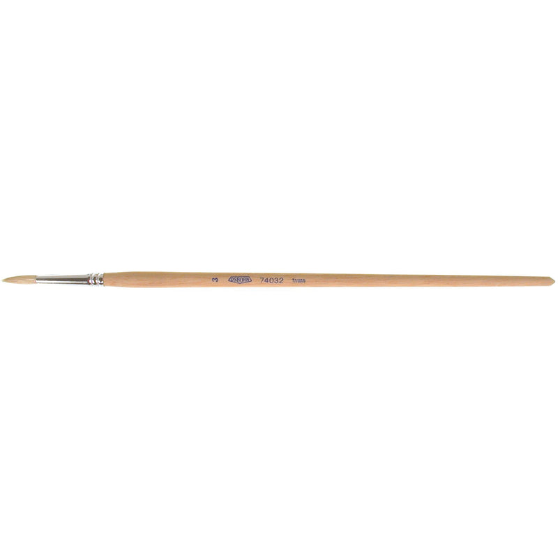 Pure White Bristle Round Marking Paint Brush