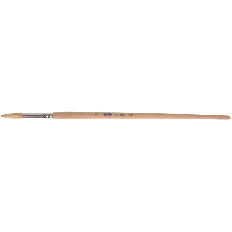 Pure White Bristle Round Marking Paint Brush