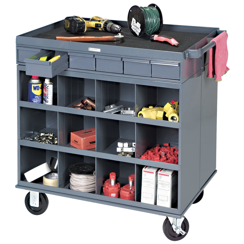 Heavy-Duty Two-Sided Mobile Work Station