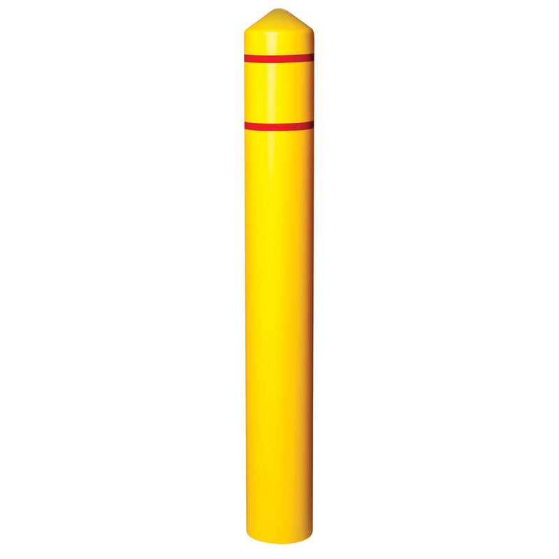 Smooth Bollard Cover With Reflective Stripes