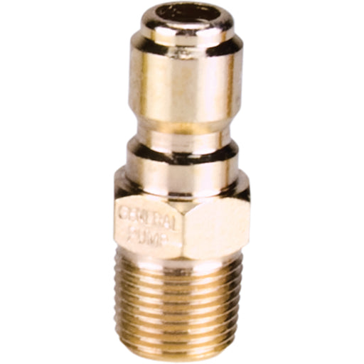 3/8" Male Plated Steel Quick Disconnect Plug