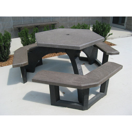 Recycled Plastic Hexagon Picnic Tables