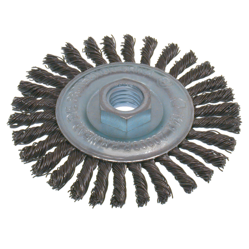 Economy High Speed Stringer Bead Knot Wire Wheel Brush