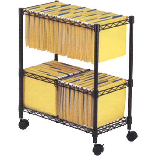 File Carts- 2-tier Rolling File Cart