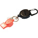 Self Retracting ID Badge and Key Reel with Whistle