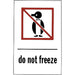 "Do Not Freeze" Special Handling Labels