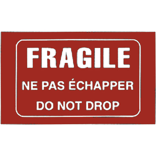 "Fragile" Bilingual Special Handling Labels