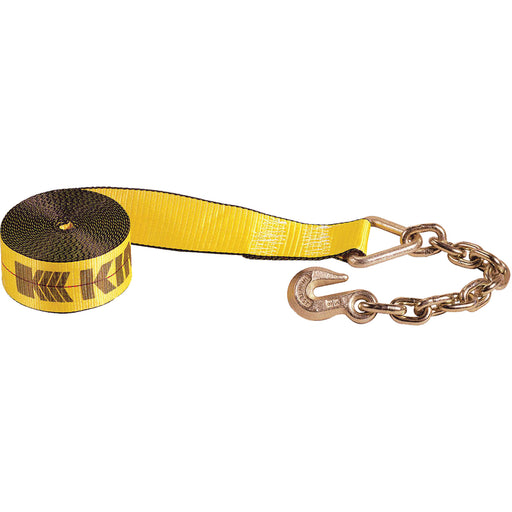 Winch Strap with Chain Anchor