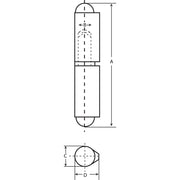 2-Piece Weld-On Hinges