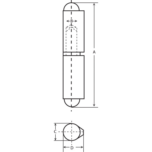 2-Piece Weld-On Hinges