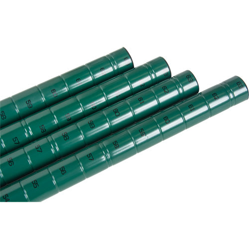 Heavy-Duty Green Epoxy Finish Wire Shelving Post