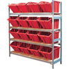 Wide Span Shelving with Jumbo Plastic Bins