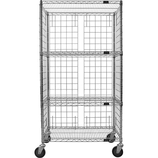 Enclosed Wire Shelf Cart