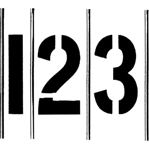Gothic Brass Letters & Numbers Interlocking Stencils