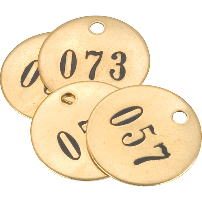 Numbered Brass Tags