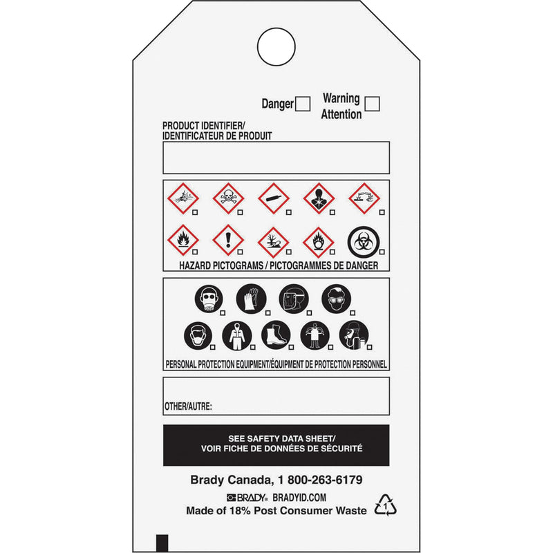 OTS WHMIS Self-Laminating Tag