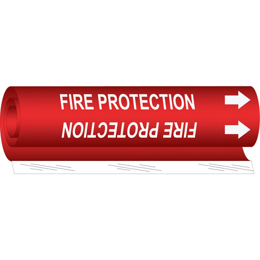 "Fire Protection" Pipe Marker