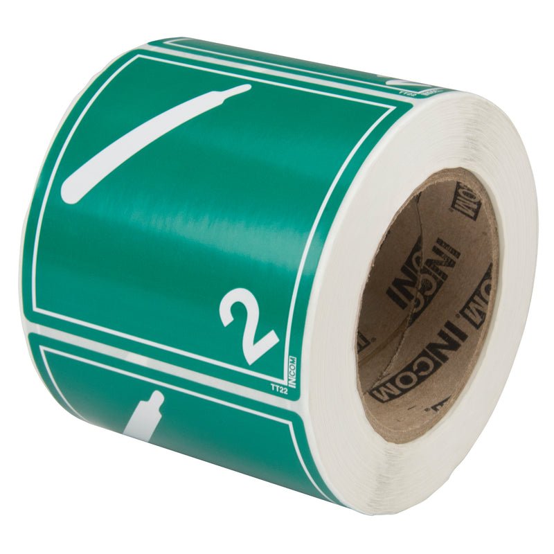 Non-Flammable & Non-Toxic Gases TDG Shipping Labels