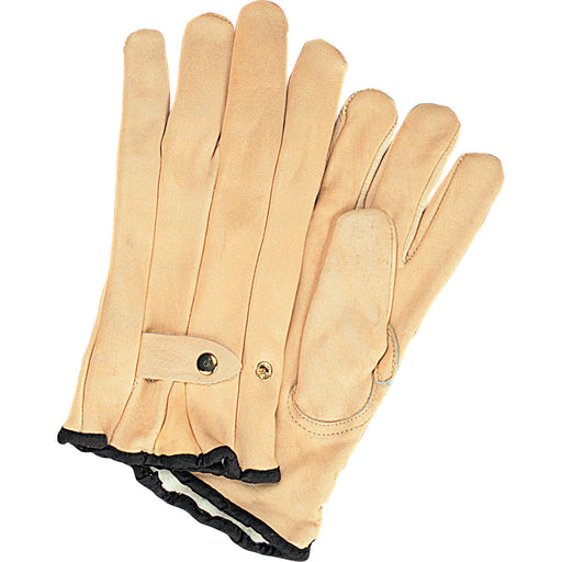 Grain Cowhide Ropers Fleece Lined Gloves